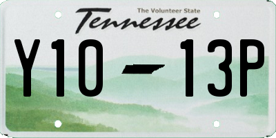 TN license plate Y1013P