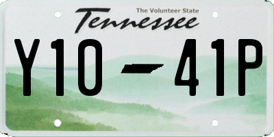 TN license plate Y1041P