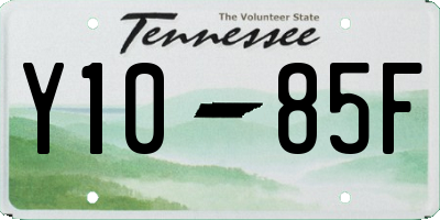 TN license plate Y1085F