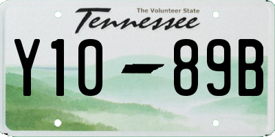 TN license plate Y1089B