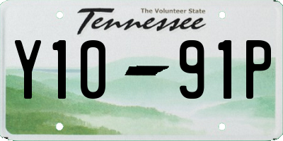 TN license plate Y1091P