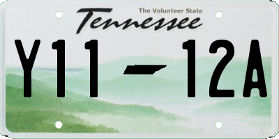 TN license plate Y1112A