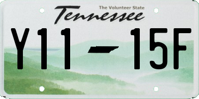 TN license plate Y1115F