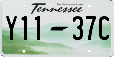 TN license plate Y1137C