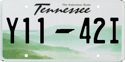 TN license plate Y1142I