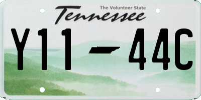 TN license plate Y1144C