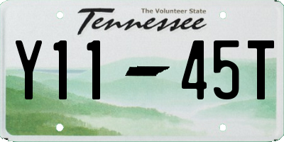 TN license plate Y1145T