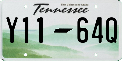 TN license plate Y1164Q
