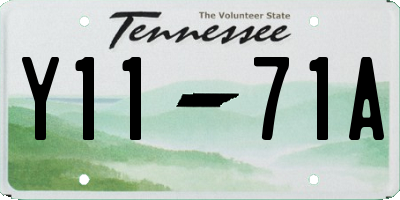 TN license plate Y1171A