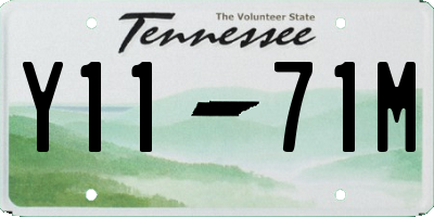 TN license plate Y1171M