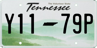 TN license plate Y1179P