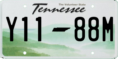 TN license plate Y1188M