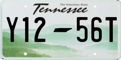 TN license plate Y1256T