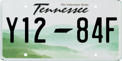 TN license plate Y1284F