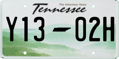 TN license plate Y1302H