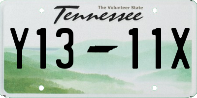 TN license plate Y1311X