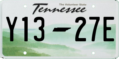 TN license plate Y1327E