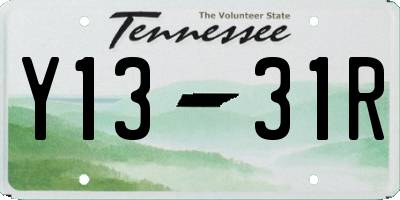 TN license plate Y1331R