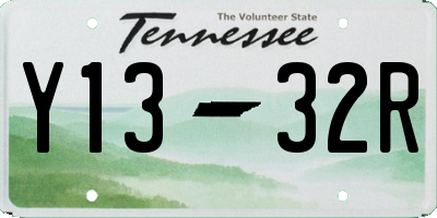 TN license plate Y1332R