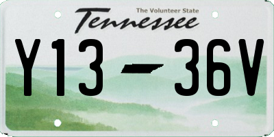 TN license plate Y1336V