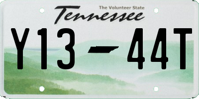 TN license plate Y1344T