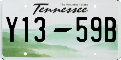 TN license plate Y1359B