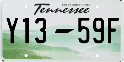 TN license plate Y1359F