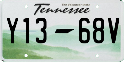 TN license plate Y1368V