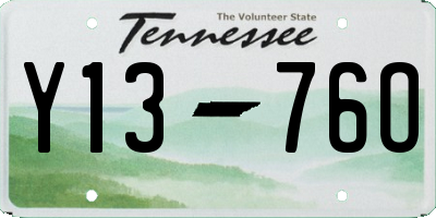 TN license plate Y1376O