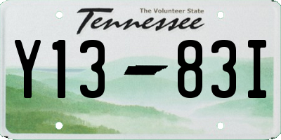 TN license plate Y1383I