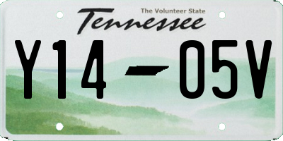 TN license plate Y1405V
