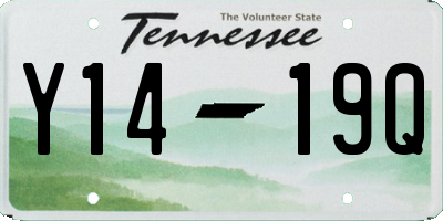 TN license plate Y1419Q
