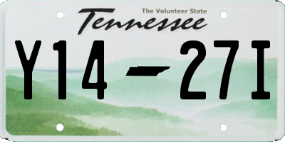 TN license plate Y1427I