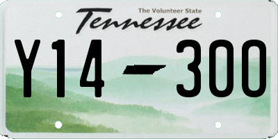 TN license plate Y1430O