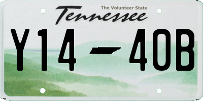 TN license plate Y1440B