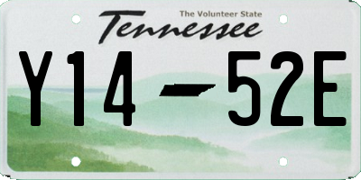 TN license plate Y1452E