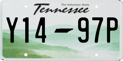 TN license plate Y1497P