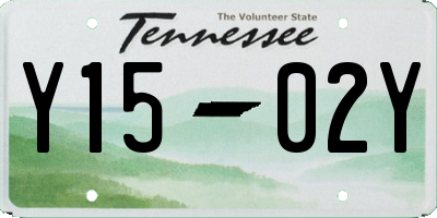 TN license plate Y1502Y