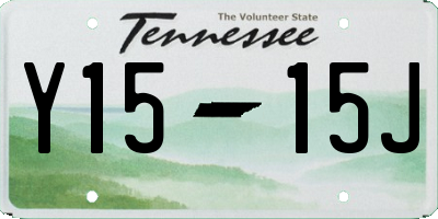 TN license plate Y1515J