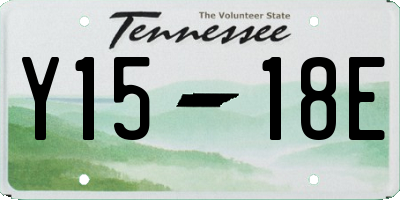 TN license plate Y1518E
