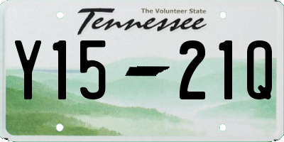 TN license plate Y1521Q
