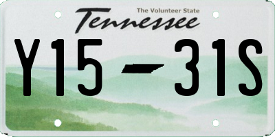 TN license plate Y1531S