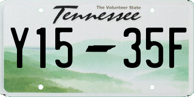 TN license plate Y1535F