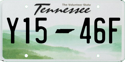 TN license plate Y1546F