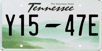TN license plate Y1547E