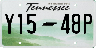 TN license plate Y1548P
