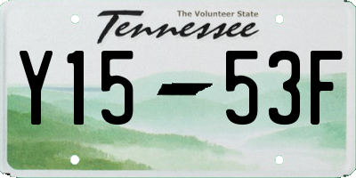 TN license plate Y1553F