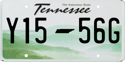 TN license plate Y1556G