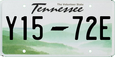 TN license plate Y1572E