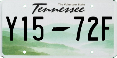 TN license plate Y1572F